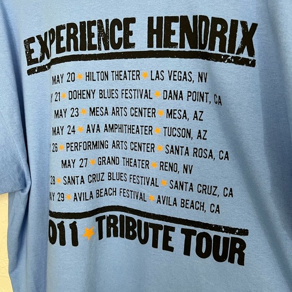 MENS 2011 JIMI HENDRIX OFFICIAL ALL OVER PRINT POWER OF SOUL SHIRT SIZE XXL NEW - Picture 7 of 7